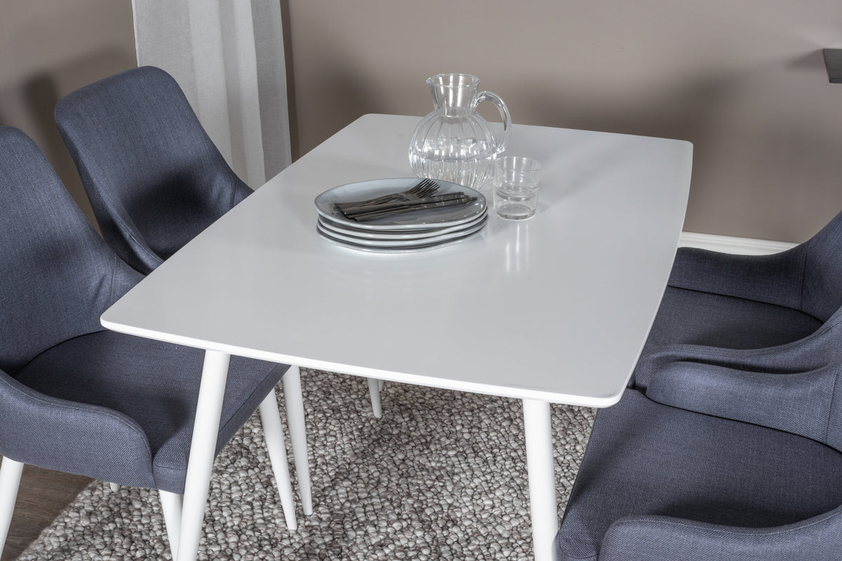 Polar Matbord med Plaza Stolarna – Bord: 75x120x80 Stol: 58x86x49
