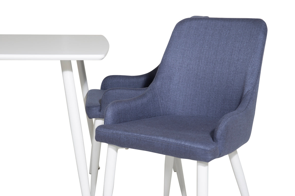 Polar Matbord med Plaza Stolarna – Bord: 75x120x80 Stol: 58x86x49