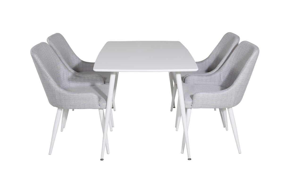 Polar Matbord med Plaza Stolarna – Bord: 75x120x80 Stol: 58x86x49