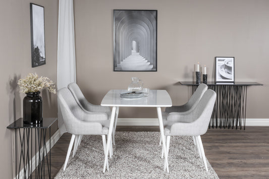 Polar Matbord med Plaza Stolarna – Bord: 75x120x80 Stol: 58x86x49