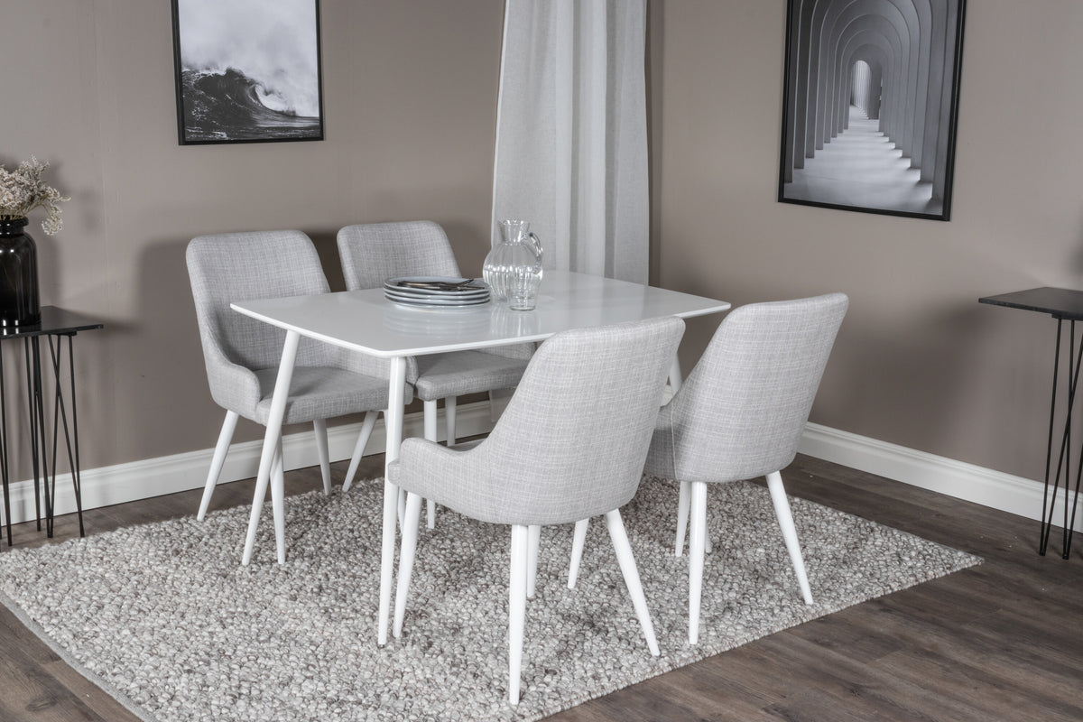 Polar Matbord med Plaza Stolarna – Bord: 75x120x80 Stol: 58x86x49