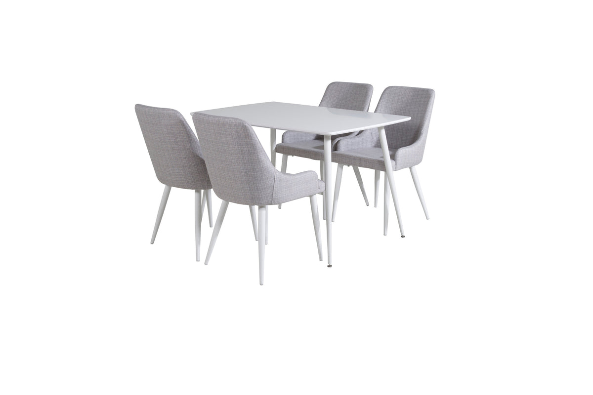 Polar Matbord med Plaza Stolarna – Bord: 75x120x80 Stol: 58x86x49