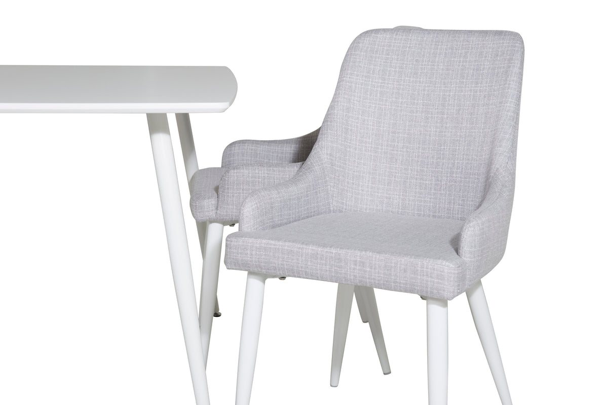 Polar Matbord med Plaza Stolarna – Bord: 75x120x80 Stol: 58x86x49