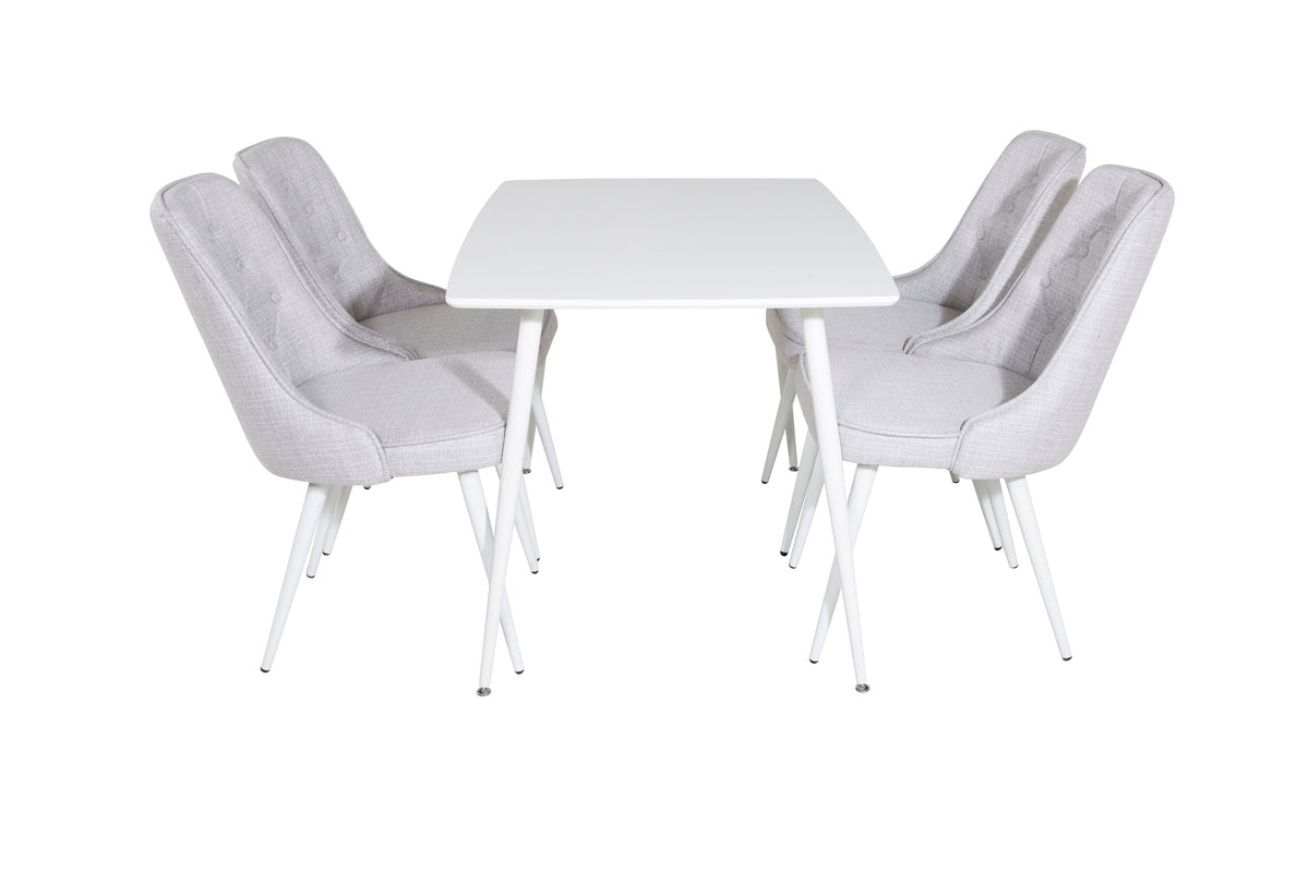 Polar Matbord med Velvet Deluxe Stolarna – Bord: 75x120x80 Stol: 66x88,5x50