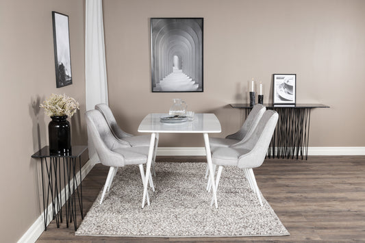 Polar Matbord med Velvet Deluxe Stolarna – Bord: 75x120x80 Stol: 66x88,5x50