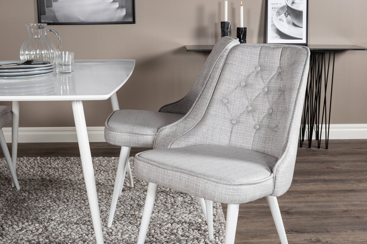 Polar Matbord med Velvet Deluxe Stolarna – Bord: 75x120x80 Stol: 66x88,5x50