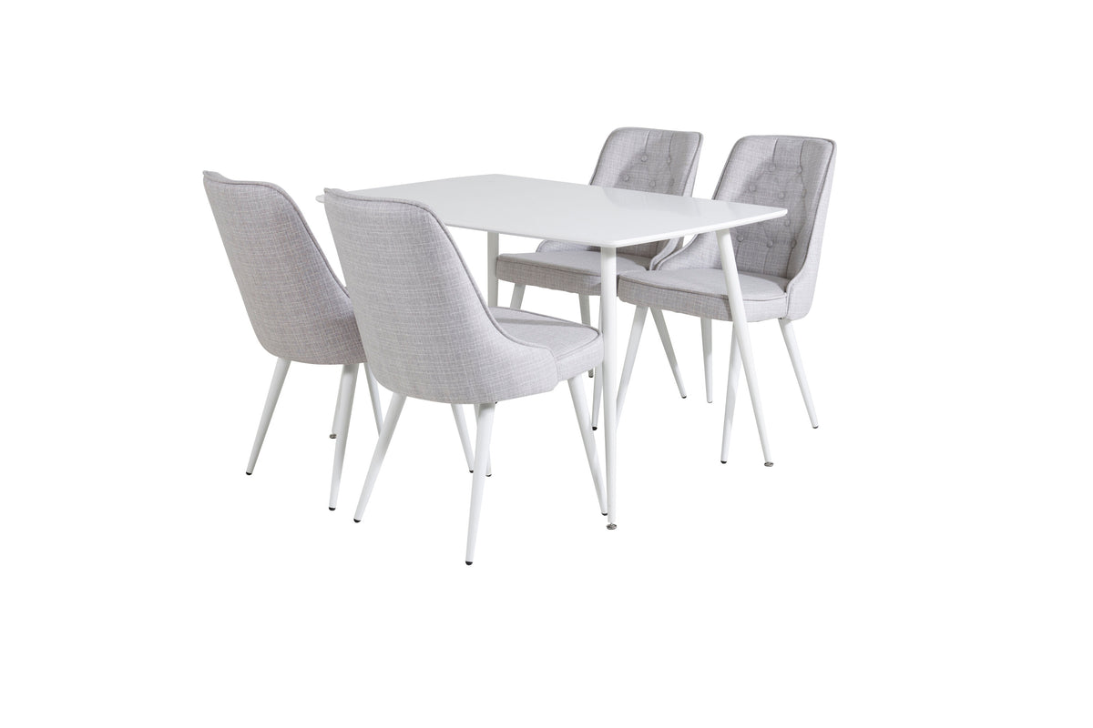 Polar Matbord med Velvet Deluxe Stolarna – Bord: 75x120x80 Stol: 66x88,5x50