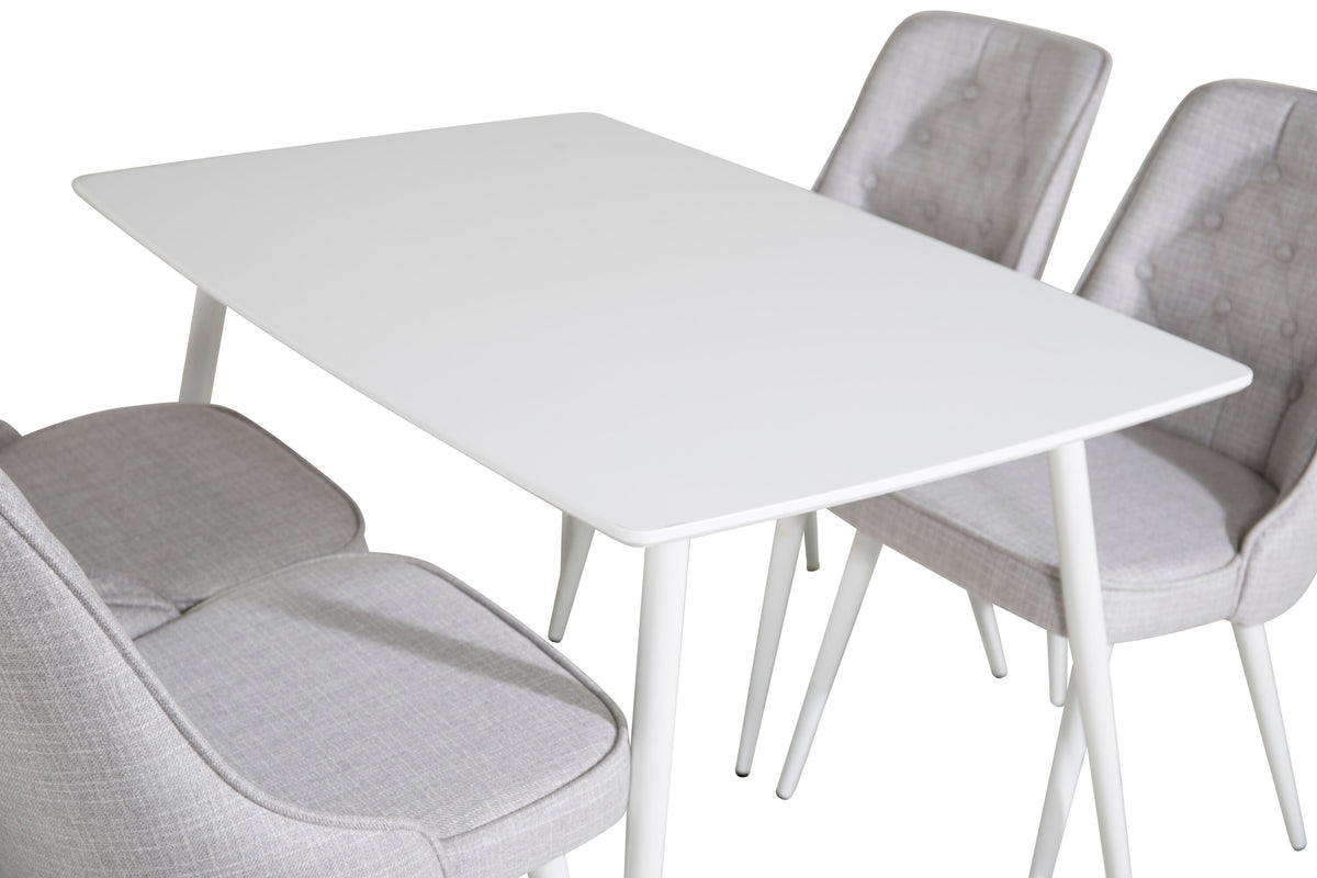 Polar Matbord med Velvet Deluxe Stolarna – Bord: 75x120x80 Stol: 66x88,5x50