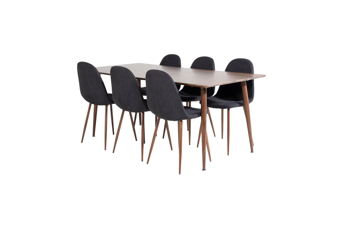 Polar Matbord med Polar Stolarna – Bord: 75x180x90 Stol: 53x87x44