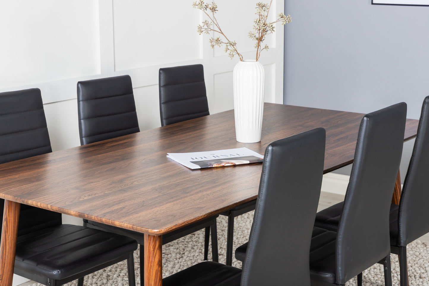 Polar Matbord med Slim Stolarna Matgrupp