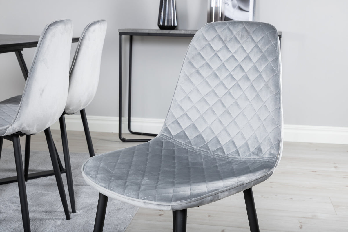 Marina Matbord med Polar Stolarna – Bord: 75x180x90 Stol: 52x86x44