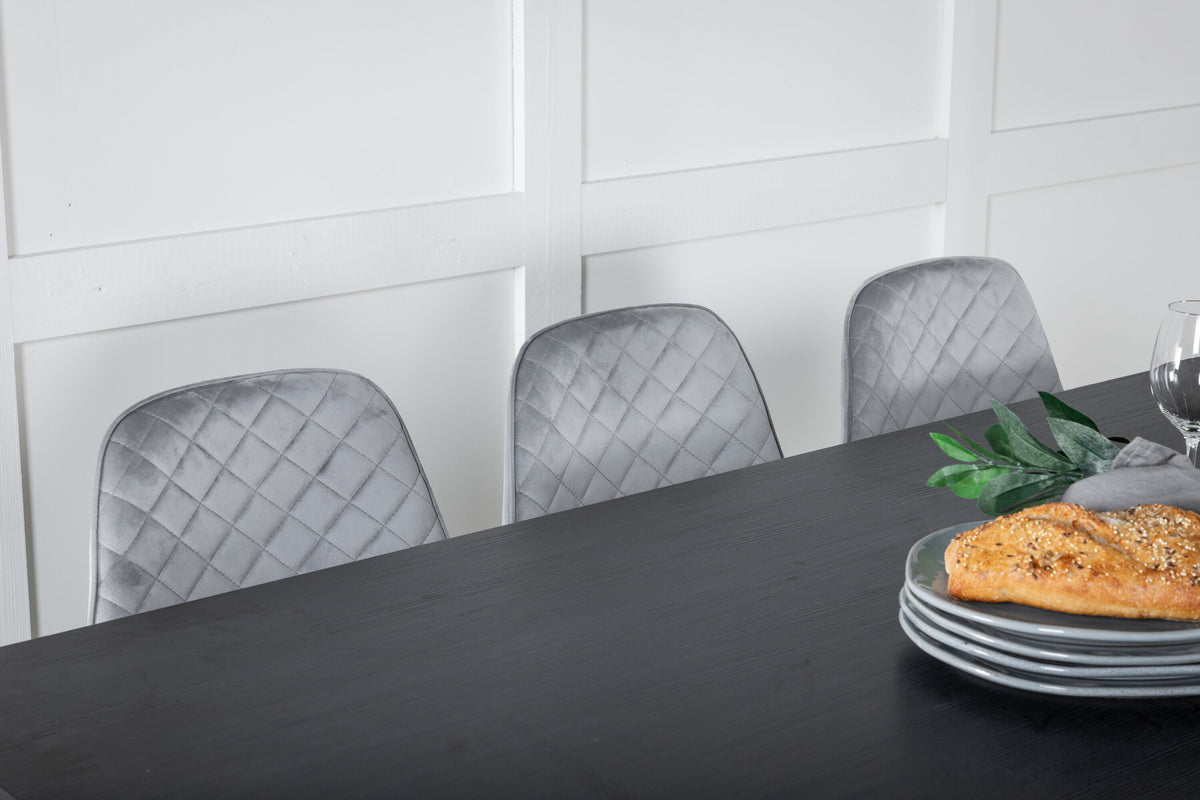 Marina Matbord med Polar Stolarna – Bord: 75x180x90 Stol: 52x86x44