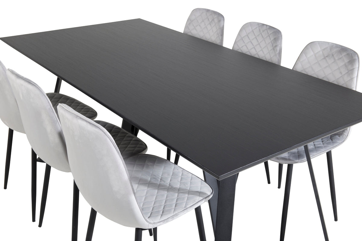 Marina Matbord med Polar Stolarna – Bord: 75x180x90 Stol: 52x86x44
