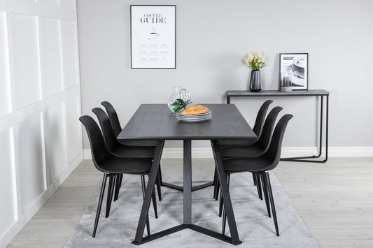Marina Matbord med Polar Stolarna – Bord: 75x180x90 Stol: 58x81x45,5