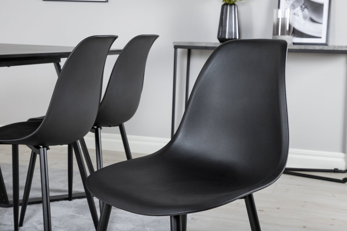 Marina Matbord med Polar Stolarna – Bord: 75x180x90 Stol: 58x81x45,5