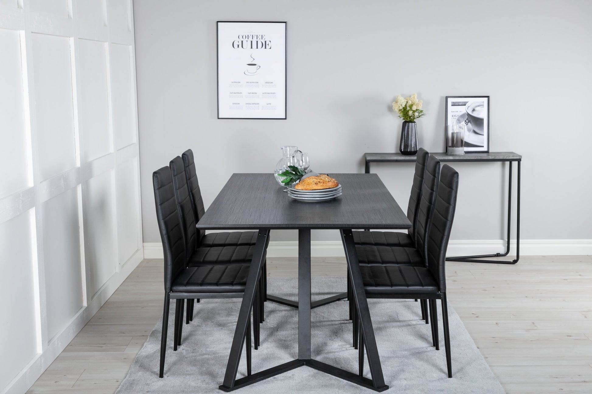 Marina Matbord med Slim Stolarna Matgrupp