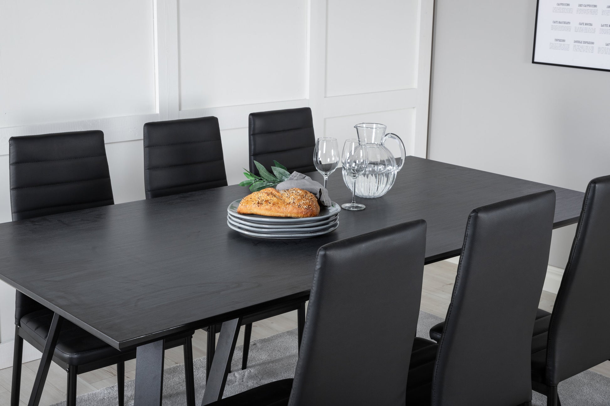 Marina Matbord med Slim Stolarna Matgrupp
