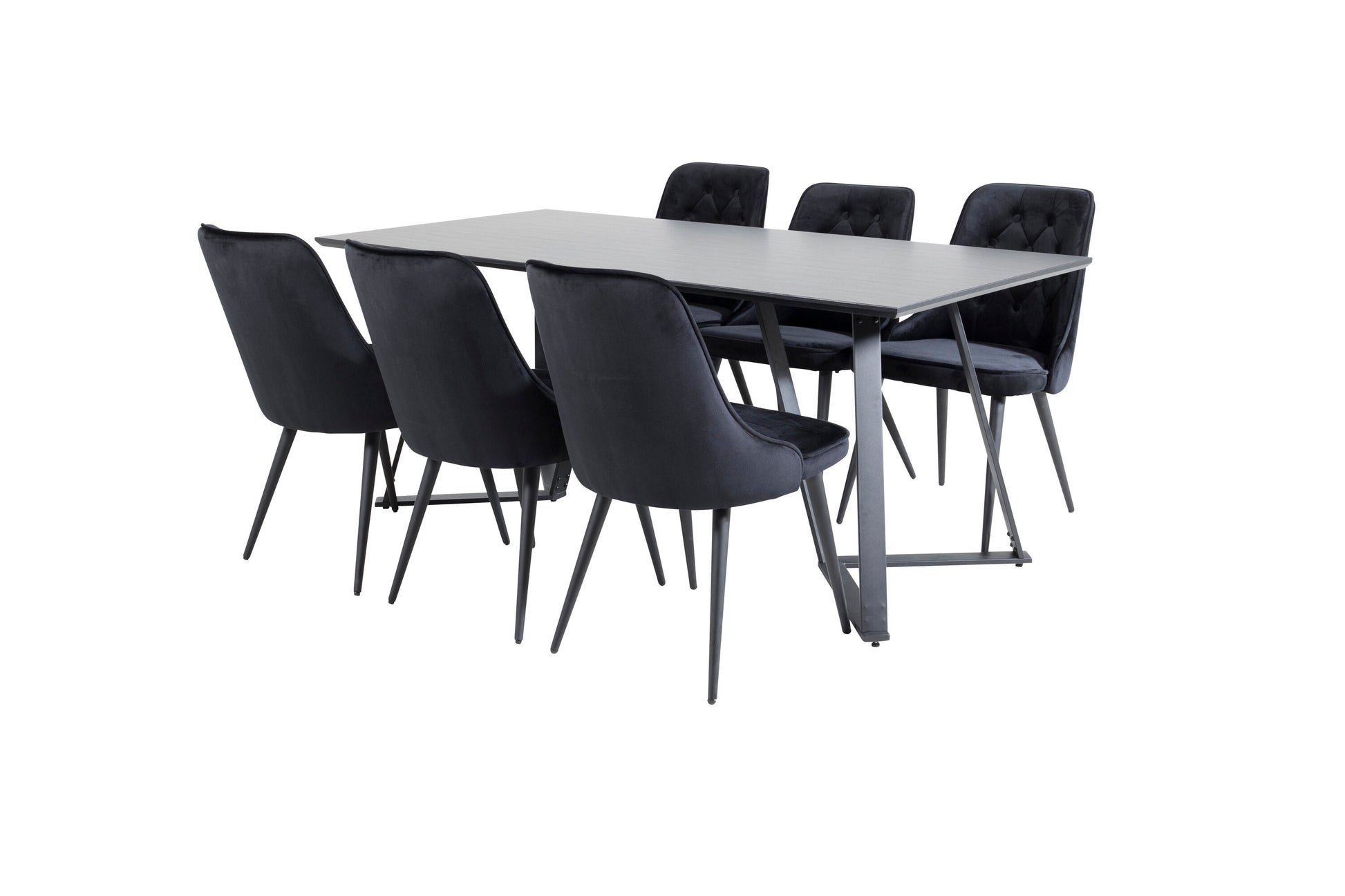 Marina Matbord med Velvet Deluxe Stolarna Matgrupp