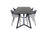 Marina Matbord med Comfort Stolarna – Bord: 75x180x90 Stol: 52x79,5x60,5