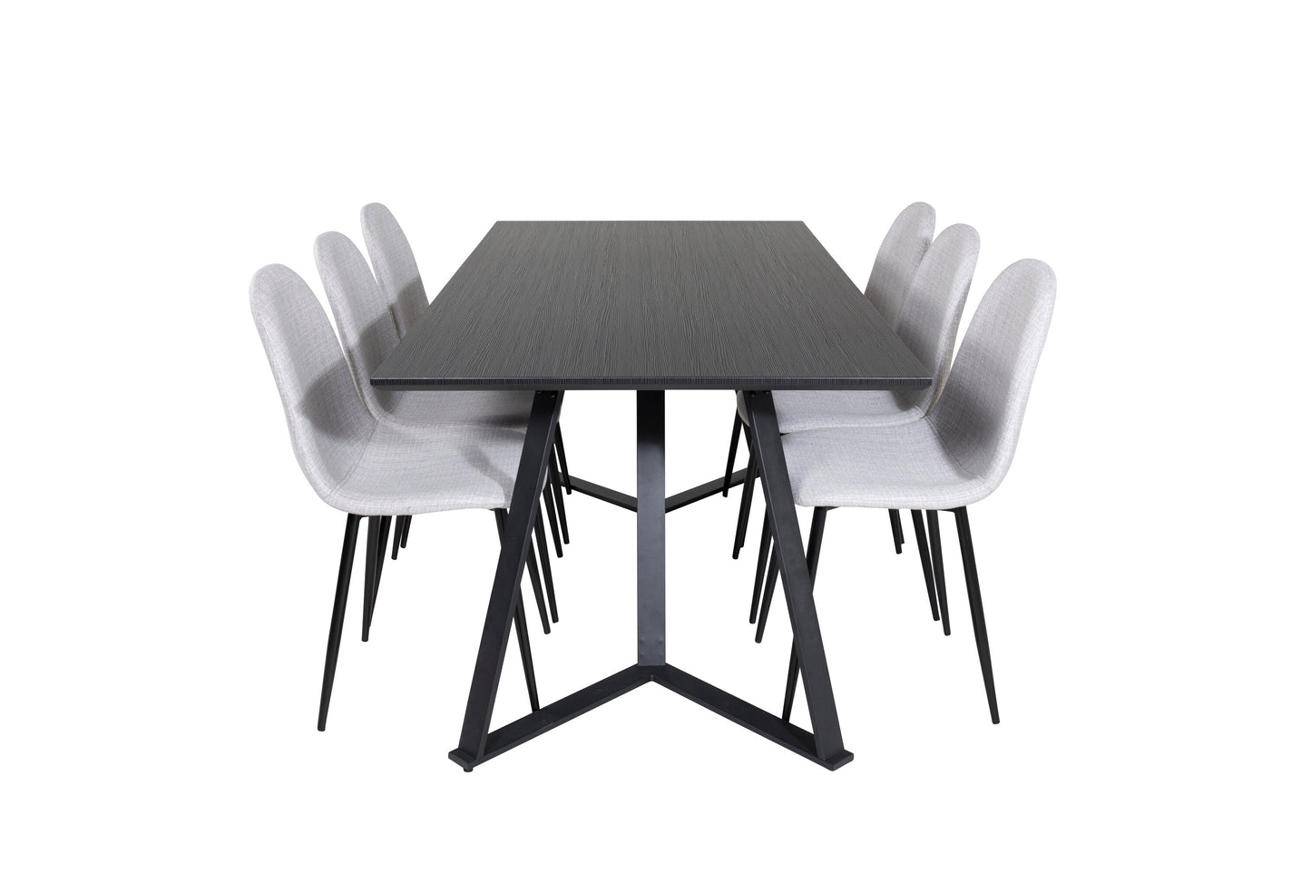 Marina Matbord med Polar Stolarna – Bord: 75x180x90 Stol: 53x87x44