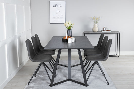 Marina Matbord med Polar Stolarna – Bord: 75x180x90 Stol: 54x88x44