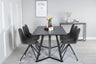 Marina Matbord med Polar Stolarna – Bord: 75x180x90 Stol: 54x88x44