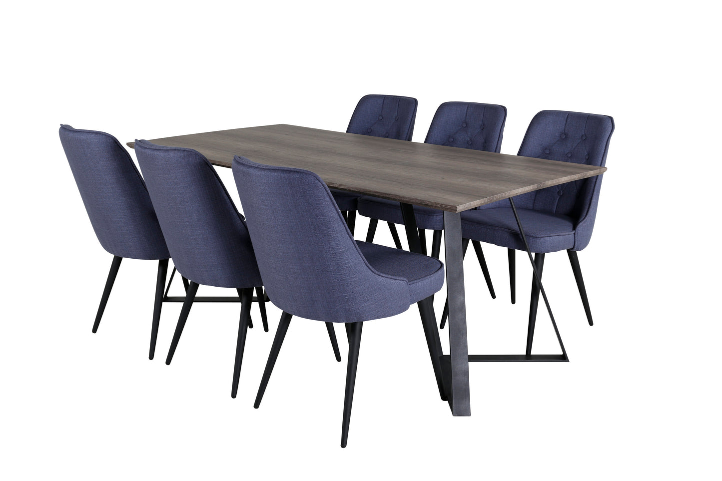 Marina Matbord med Velvet Deluxe Stolarna Matgrupp