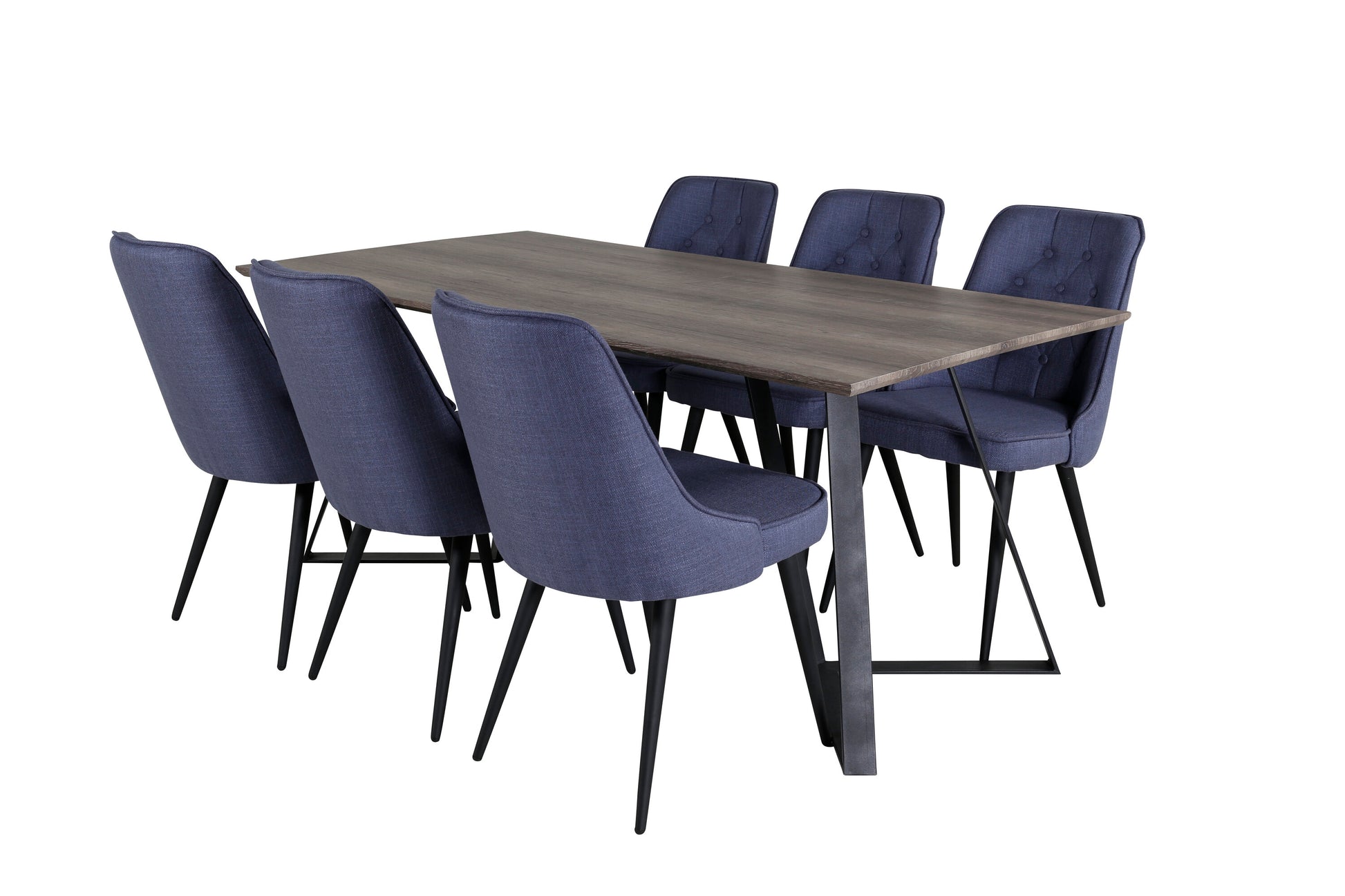 Marina Matbord med Velvet Deluxe Stolarna Matgrupp