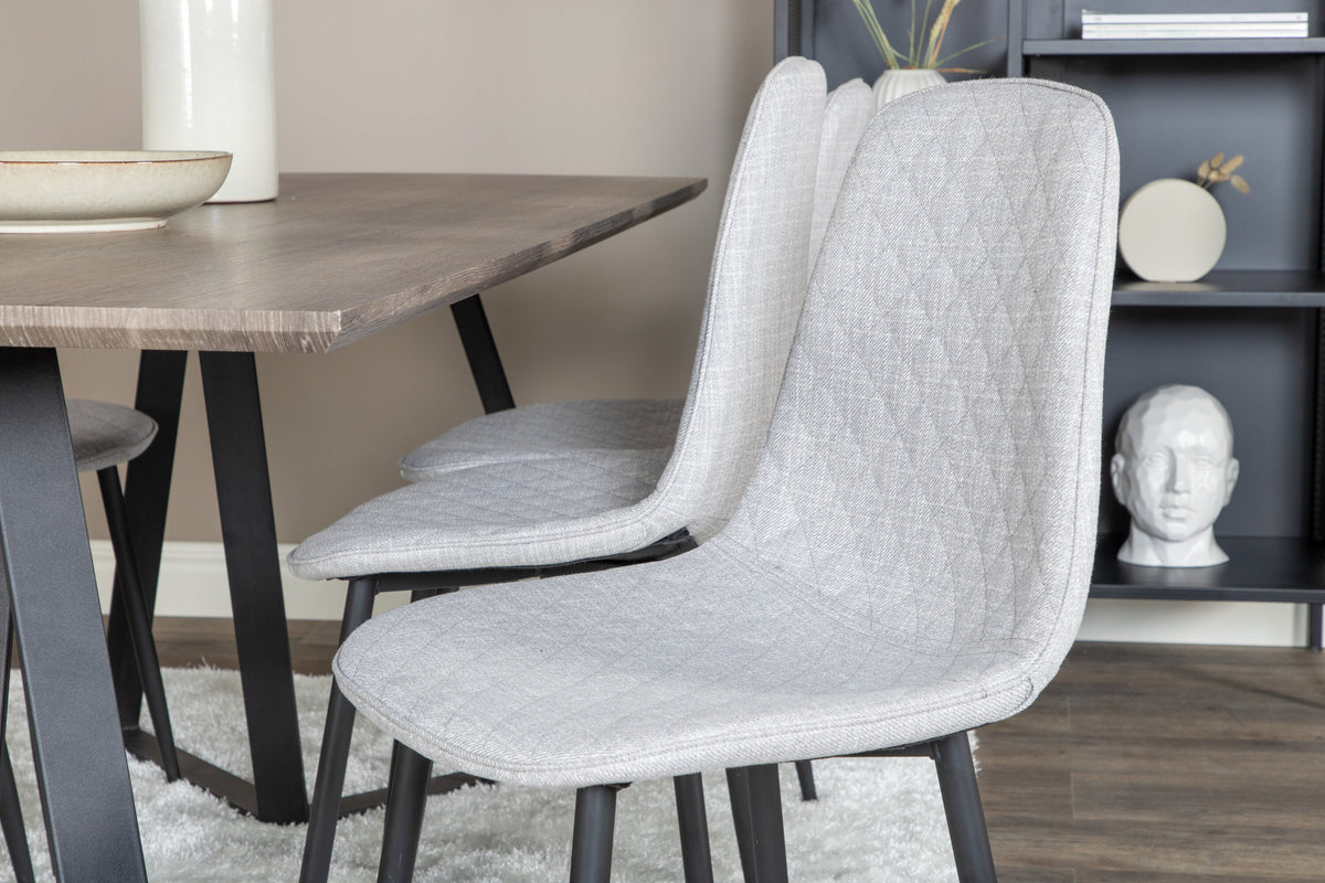 Marina Matbord med Polar Stolarna – Bord: 75x180x90 Stol: 52x86x44
