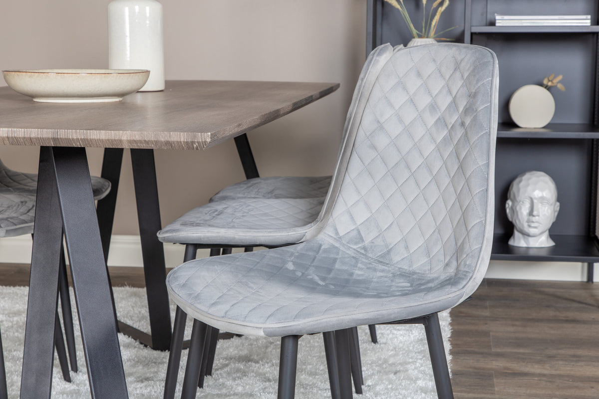 Marina Matbord med Polar Stolarna – Bord: 75x180x90 Stol: 52x86x44