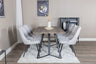Marina Matbord med Velvet Deluxe Stolarna – Bord: 75x180x90 Stol: 66x88,5x50