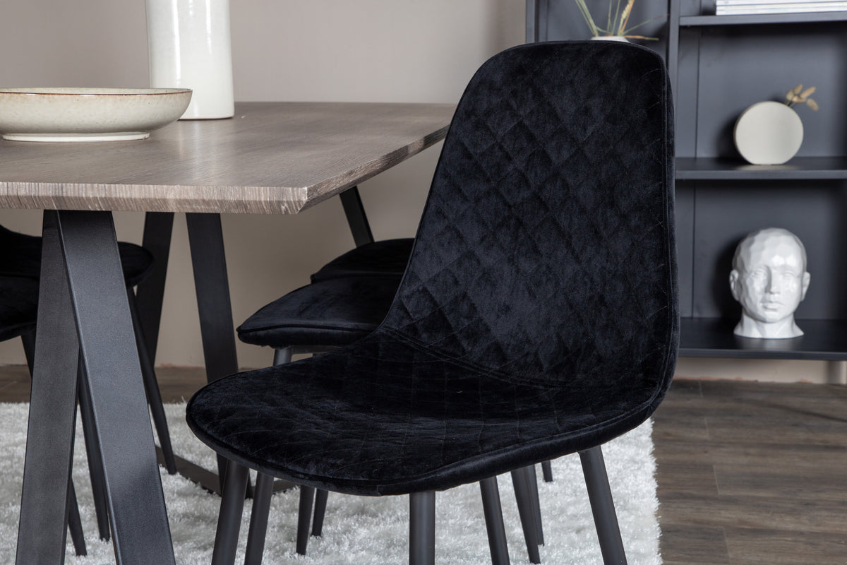Marina Matbord med Polar Stolarna – Bord: 75x180x90 Stol: 52x86x44