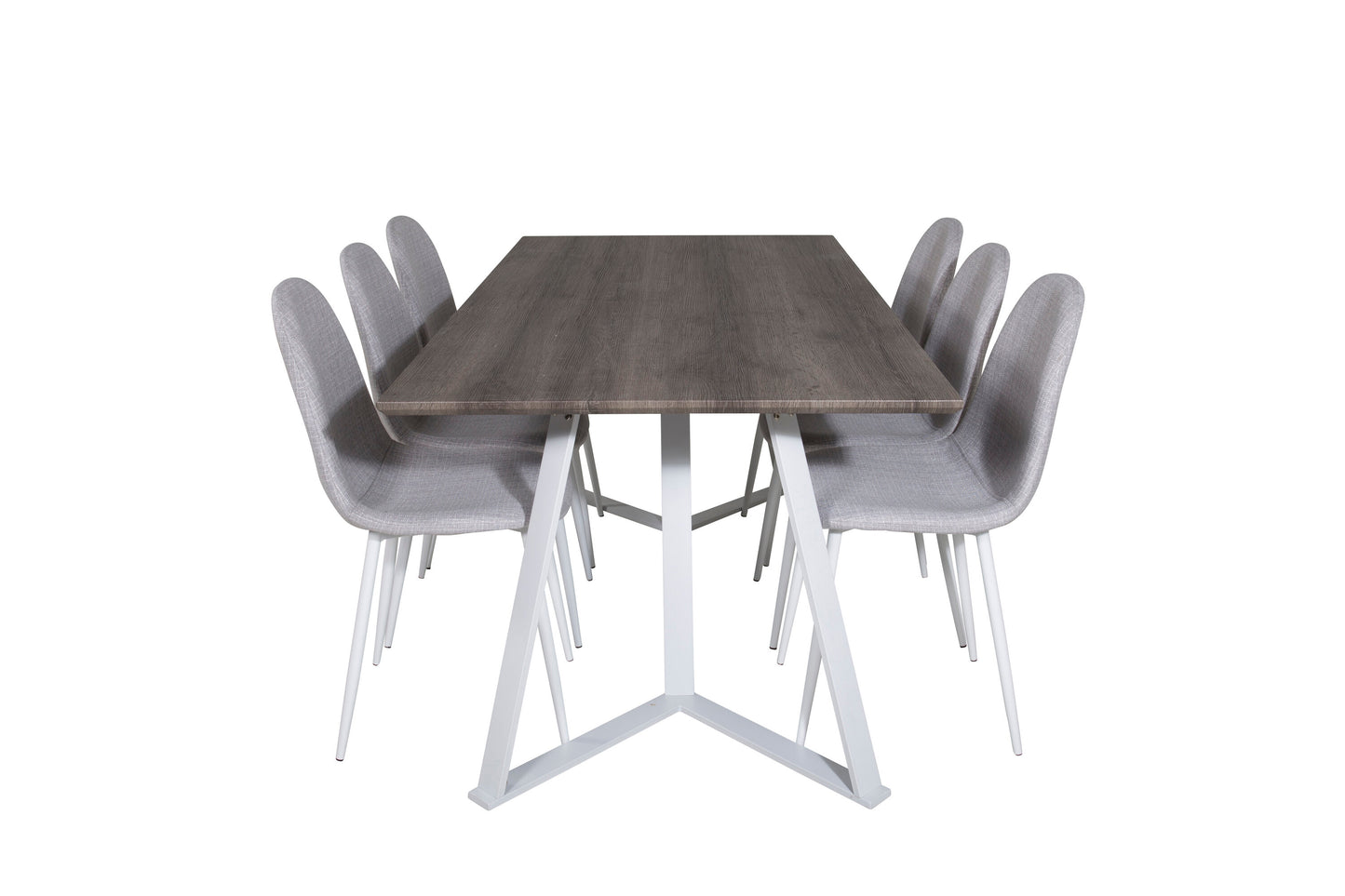 Marina Matbord med Polar Stolarna – Bord: 75x180x90 Stol: 53x87x44