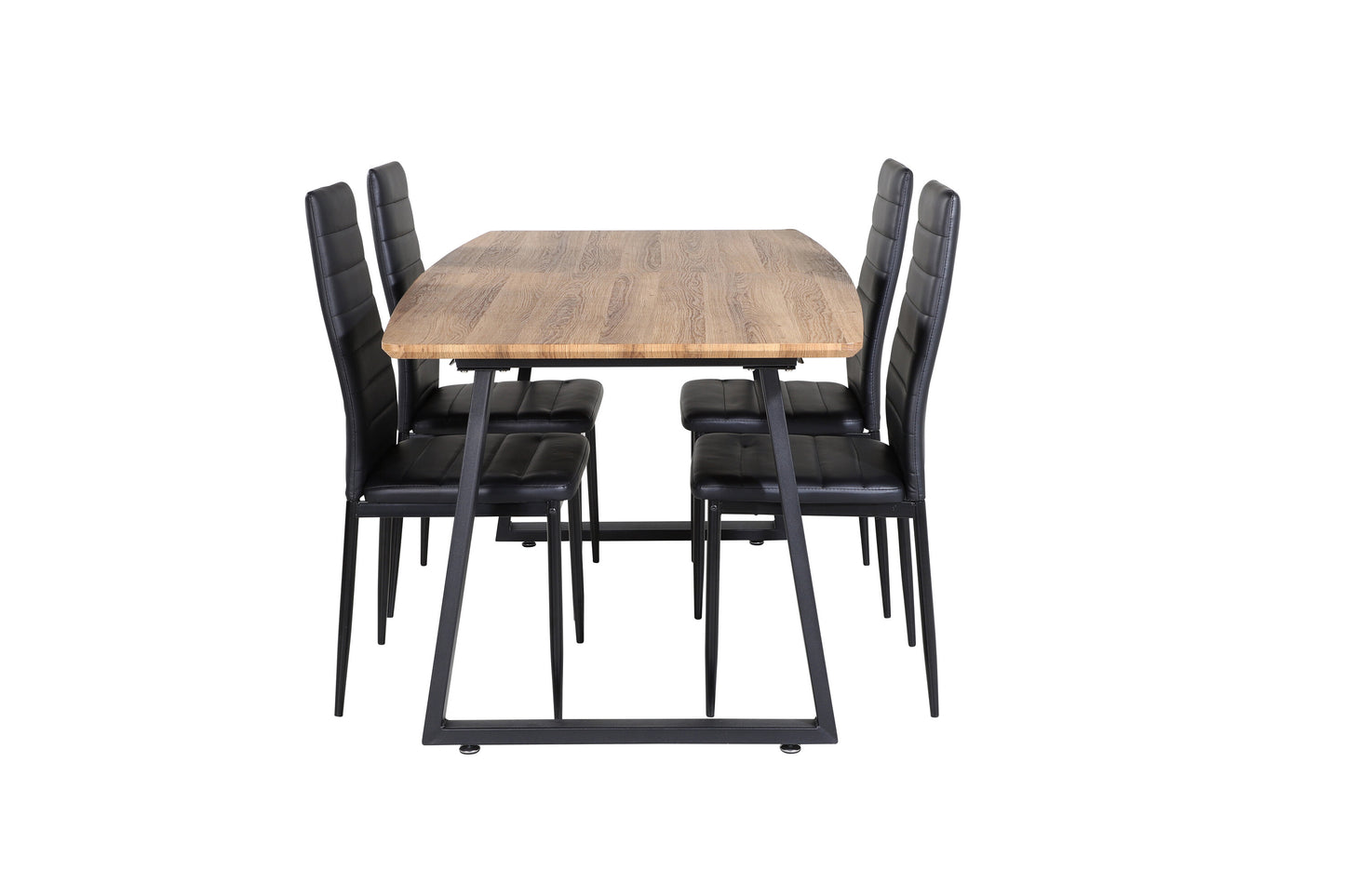 Inca Matbord med Slim Stolarna Matgrupp