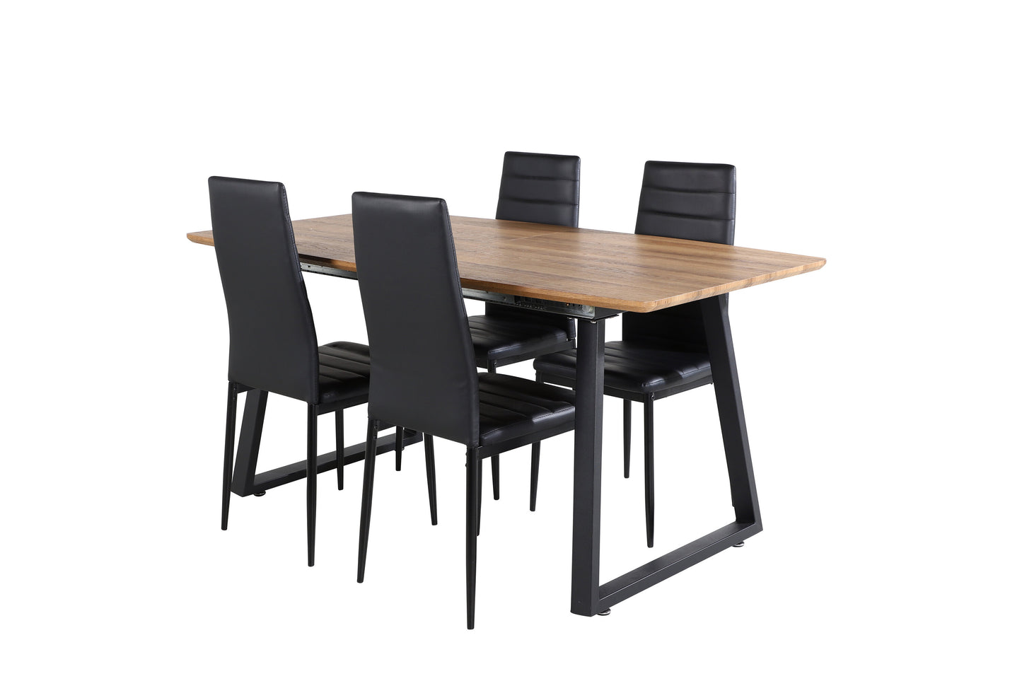 Inca Matbord med Slim Stolarna Matgrupp