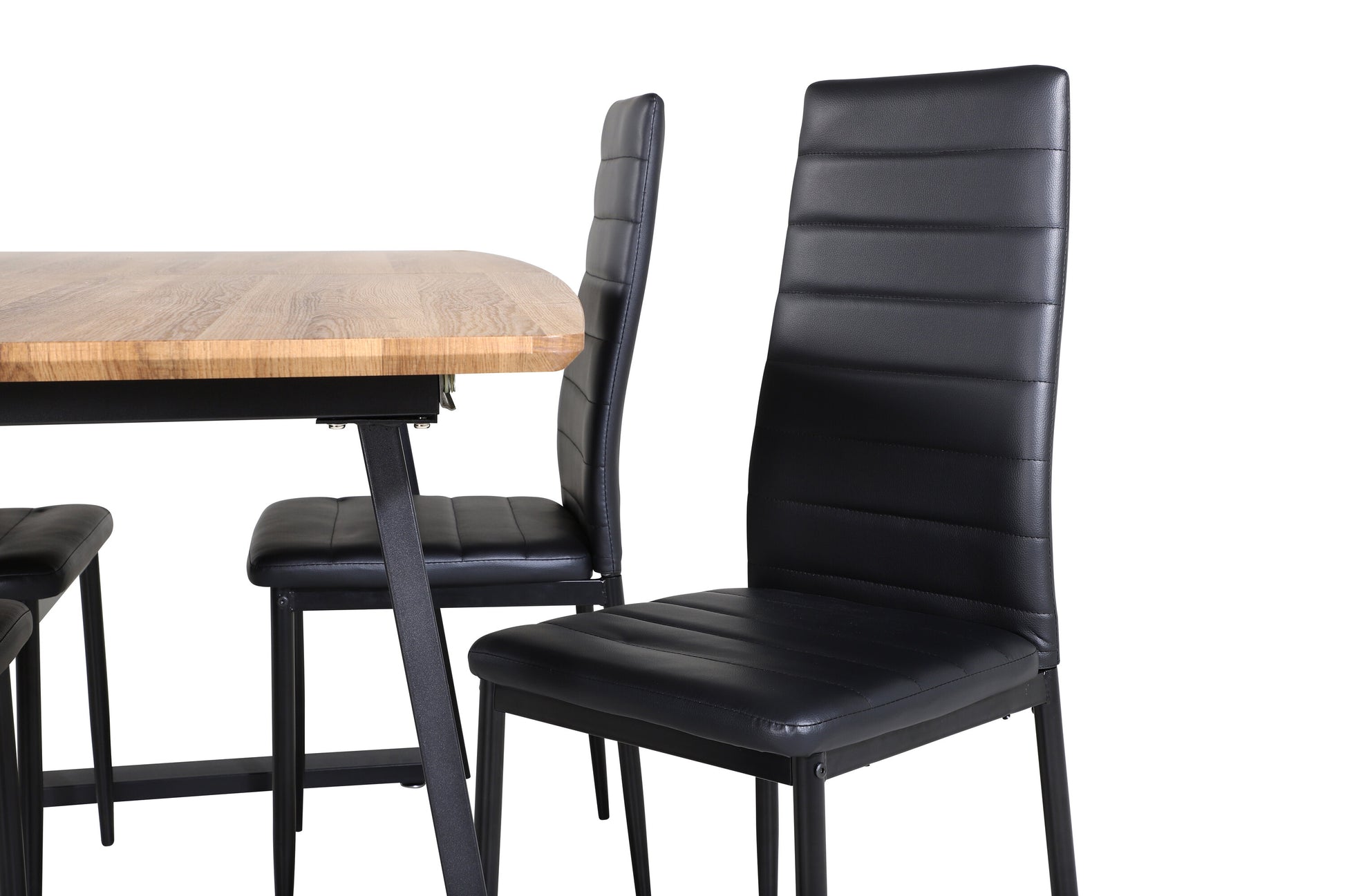 Inca Matbord med Slim Stolarna Matgrupp