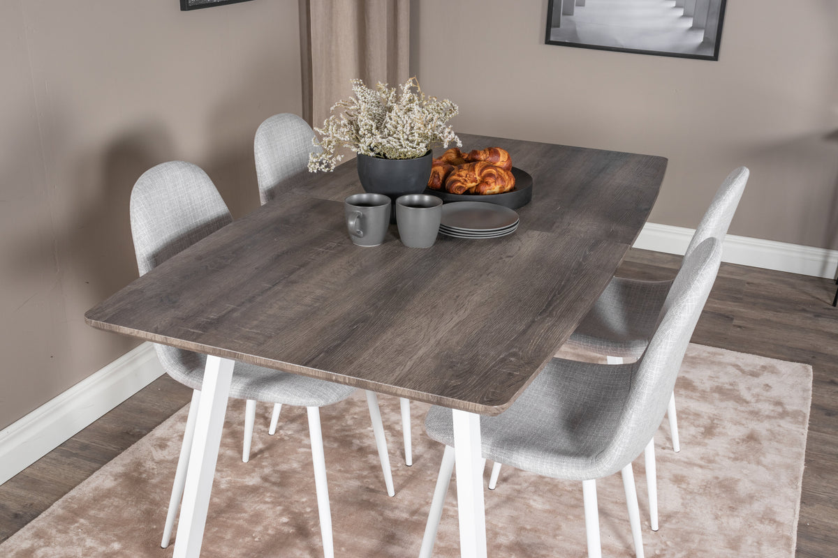 Inca Matbord med Polar Stolarna – Bord: 75x160x85 Stol: 53x87x44
