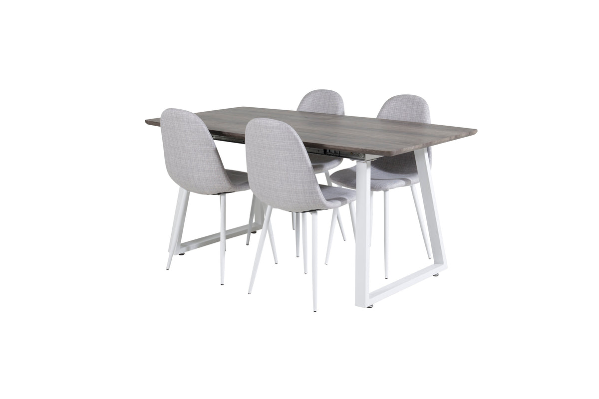 Inca Matbord med Polar Stolarna – Bord: 75x160x85 Stol: 53x87x44