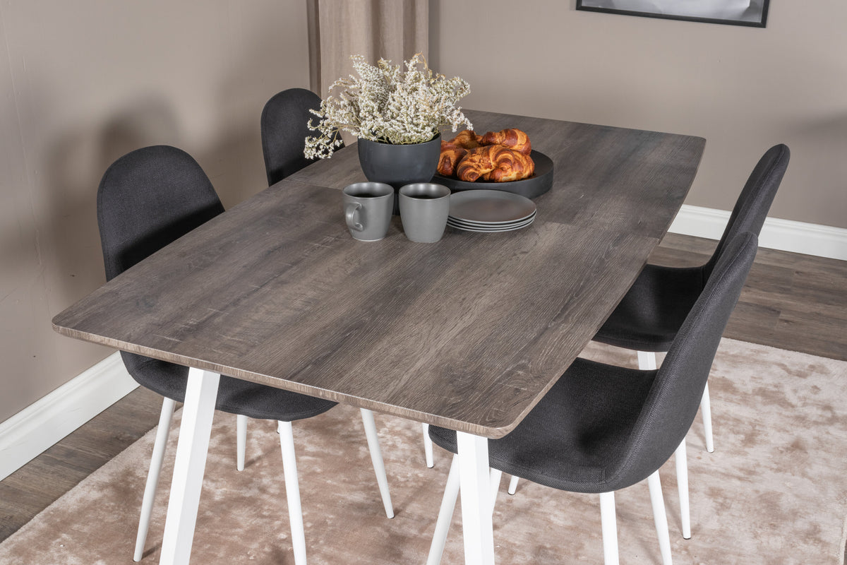 Inca Matbord med Polar Stolarna – Bord: 75x160x85 Stol: 53x87x44