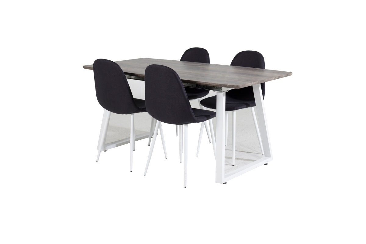 Inca Matbord med Polar Stolarna – Bord: 75x160x85 Stol: 53x87x44