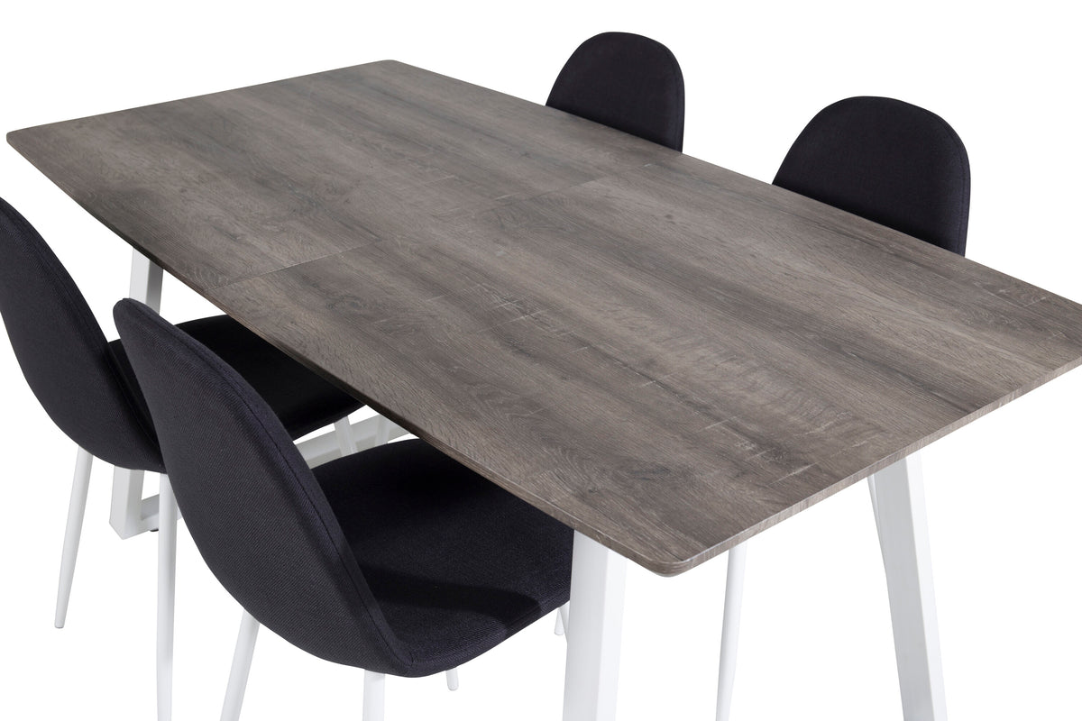 Inca Matbord med Polar Stolarna – Bord: 75x160x85 Stol: 53x87x44