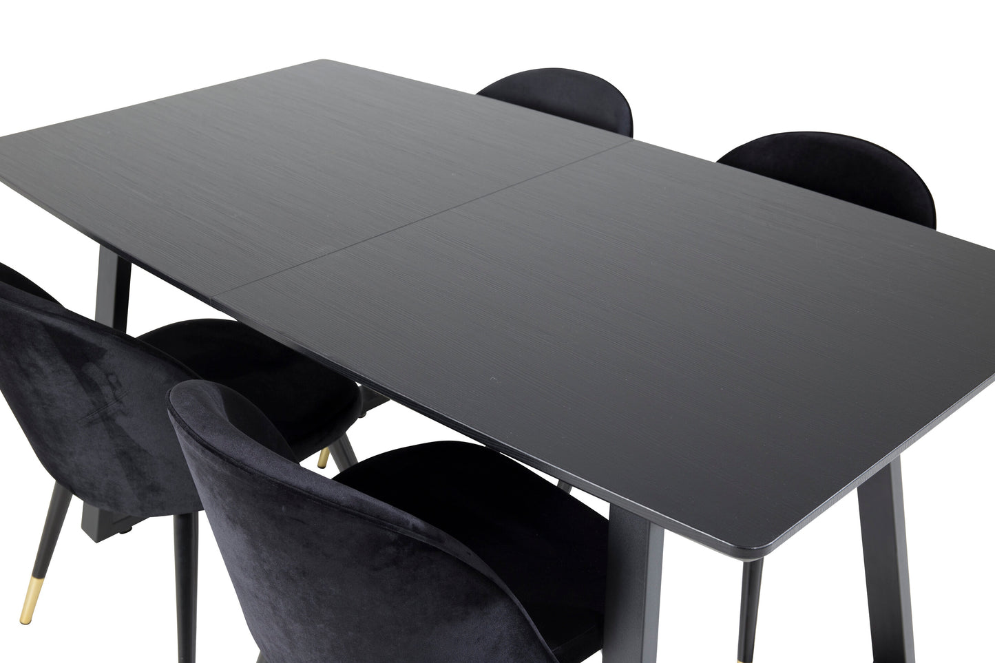 Inca Matbord med Velvet Stolarna Matgrupp