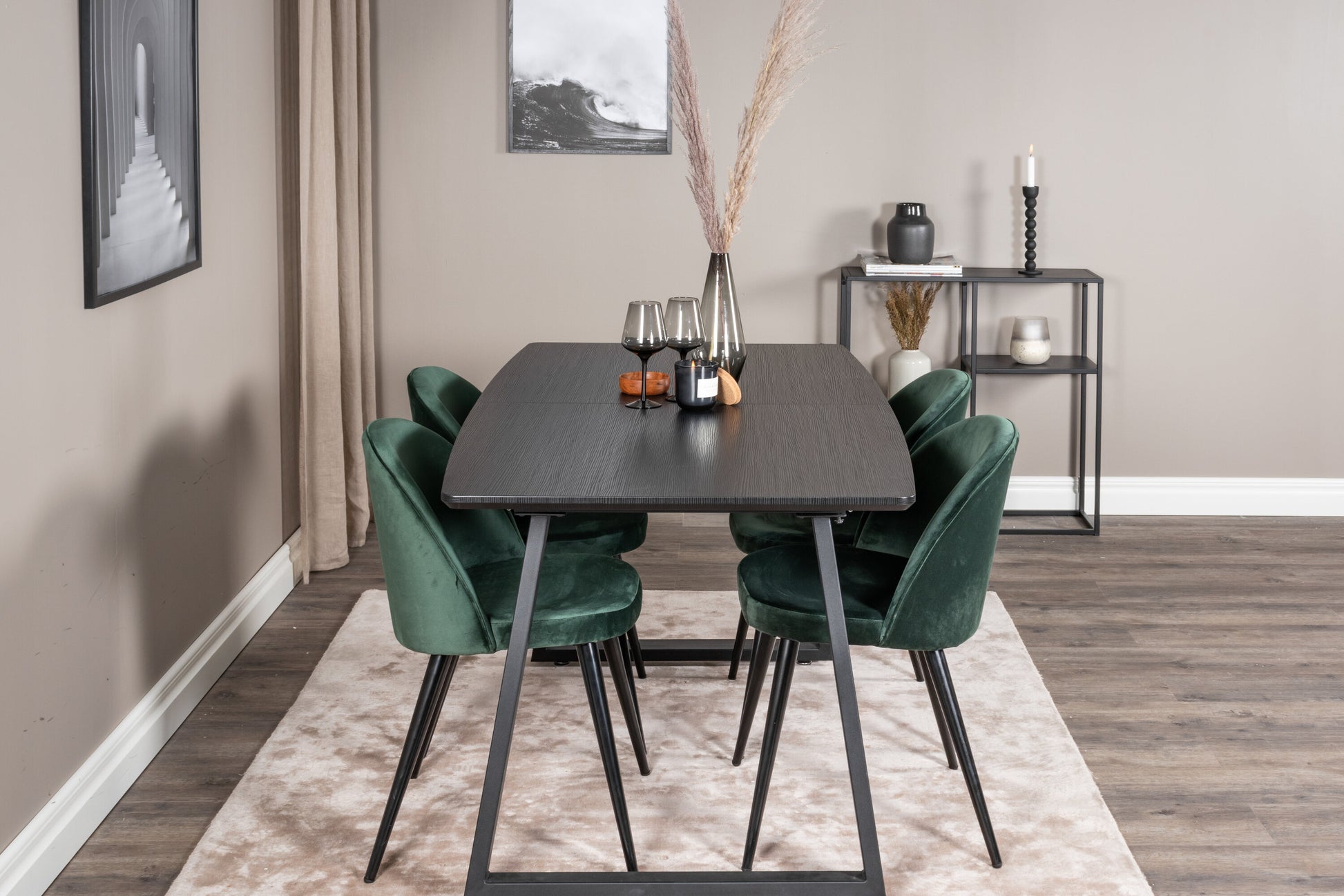 Matgrupp Inca med stolarna Velvet