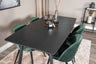 Matgrupp Inca med stolarna Velvet – Bord: 75x160x85 Stol: 57x76,5x50