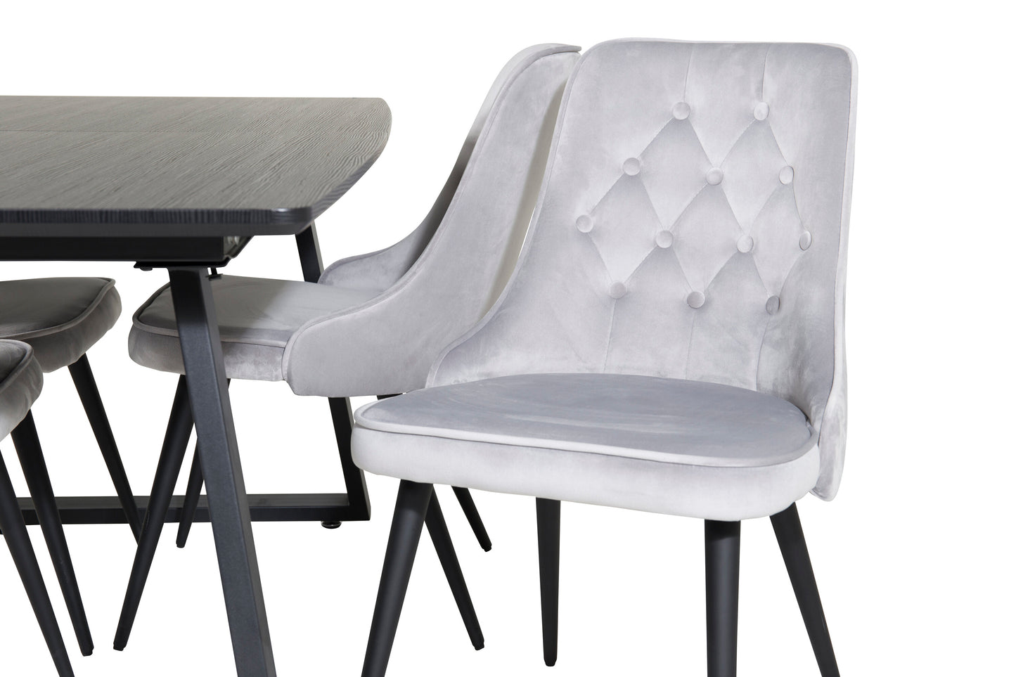 Matgrupp Inca med stolarna Velvet Deluxe