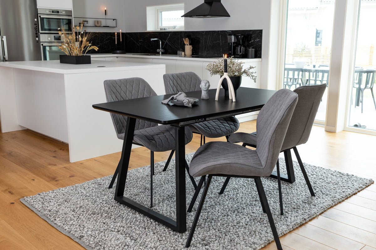 Inca Matbord med Gemma Stolarna – Bord: 75x160x85 Stol: 63x90x50