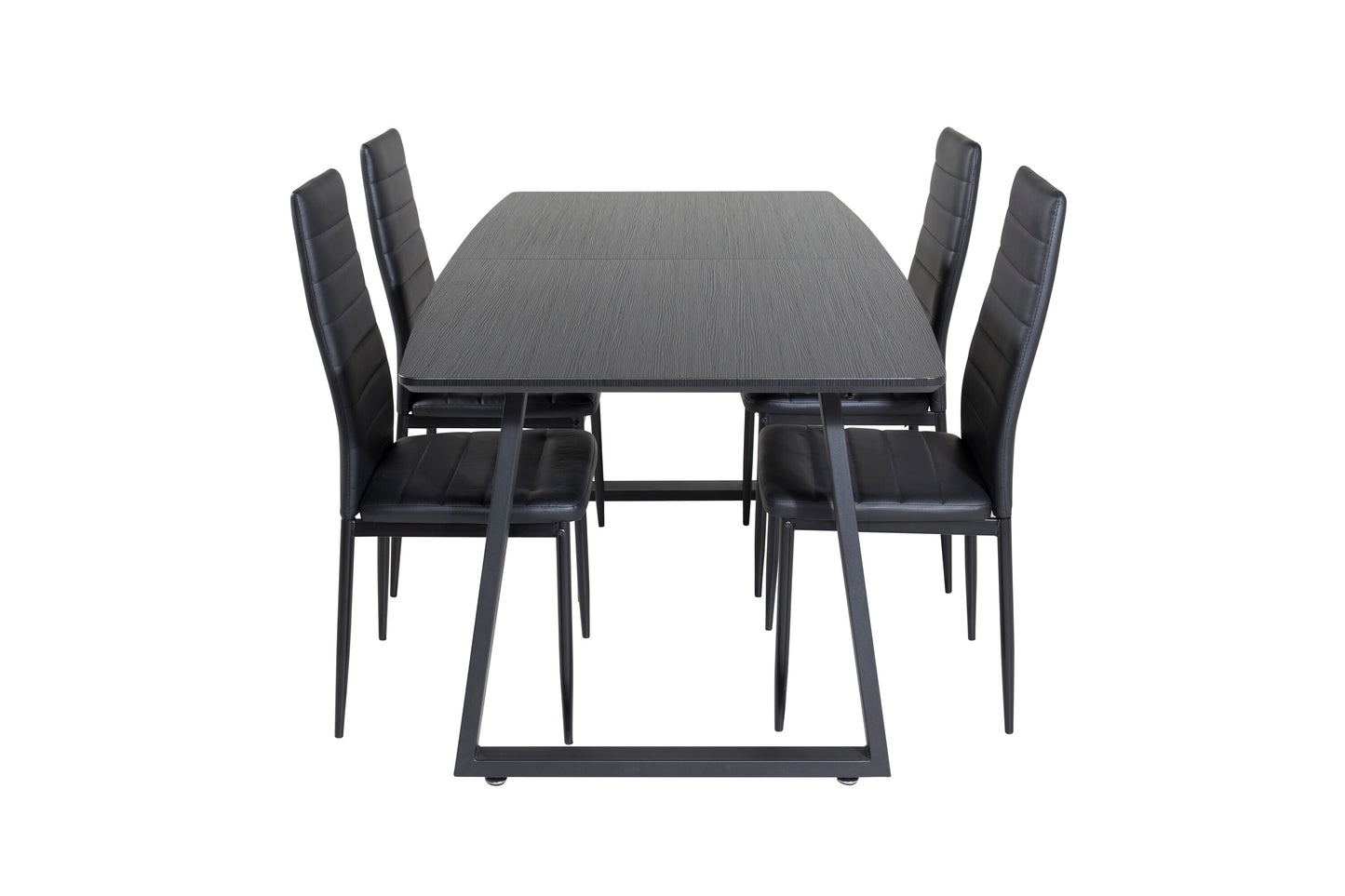 Inca Matbord med Slim Stolarna Matgrupp