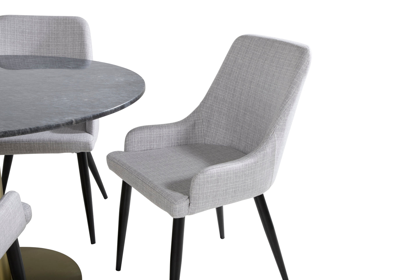 Estelle Matbord med Plaza Stolarna Matgrupp