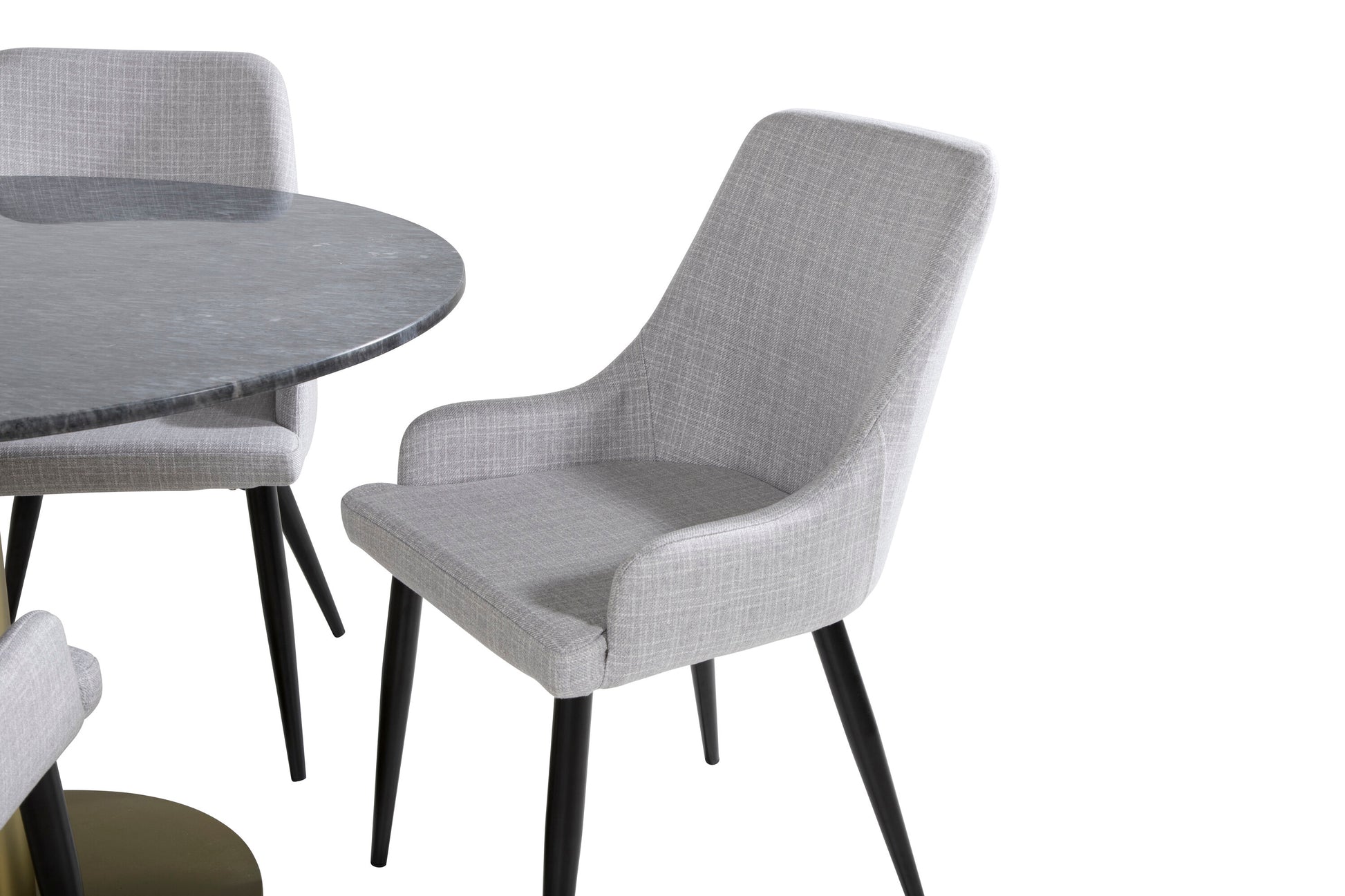Estelle Matbord med Plaza Stolarna Matgrupp