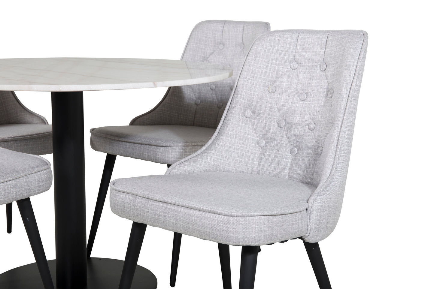 Estelle Matbord med Velvet Deluxe Stolarna Matgrupp
